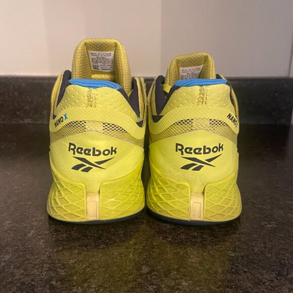 Reebok Nano X 'Chartreuse Vector Navy' - Size 9.5 - Picture 5 of 8